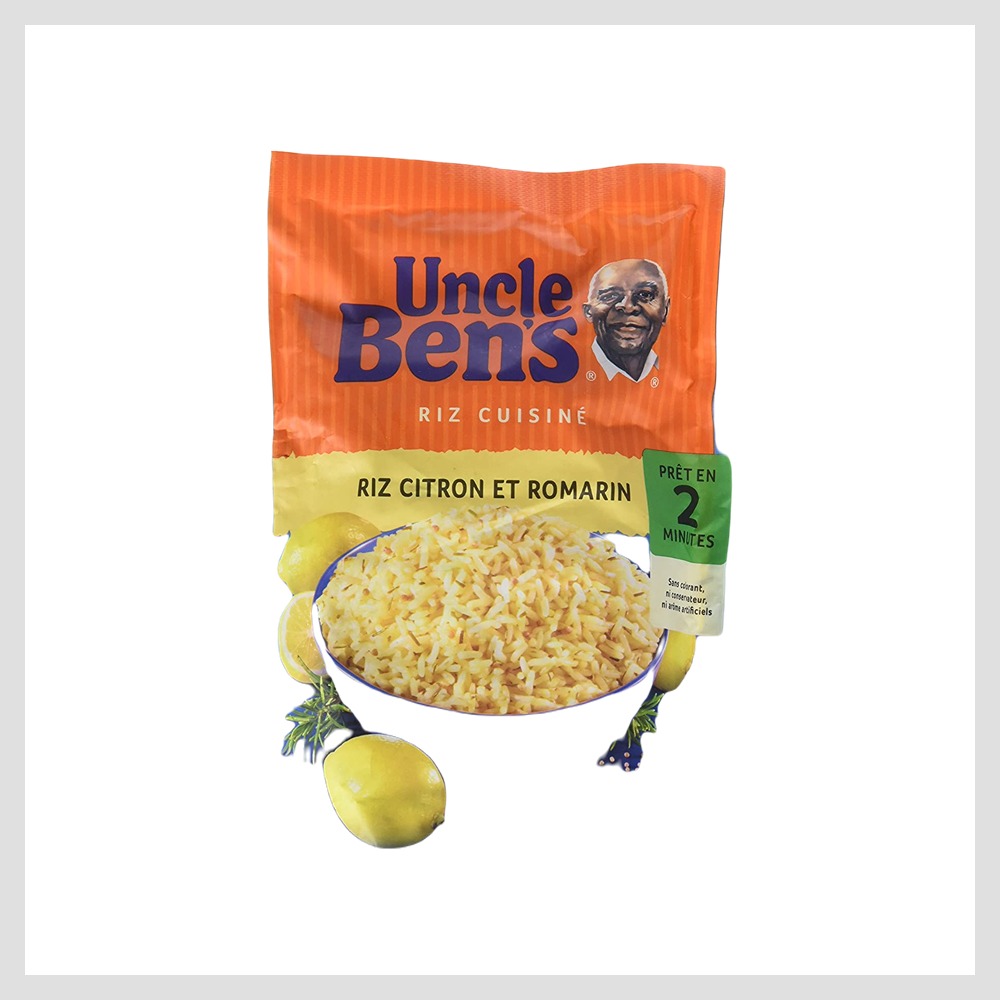 RIZ AROMATISE AU CITRON ET ROMARIN ONCLE BEN'S 250G X 12
