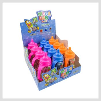 MEGA BABY BOTTLE SUCETTE FUNNY CANDY 50G X 12U