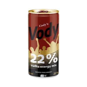 CODY'S VODY 22? VODKA ENERGY MIX  25CL X 24